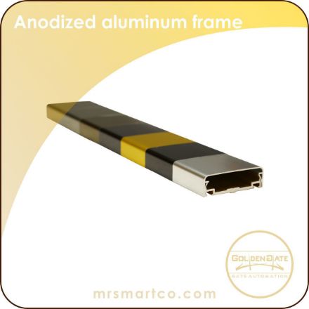 Anodized aluminum frame